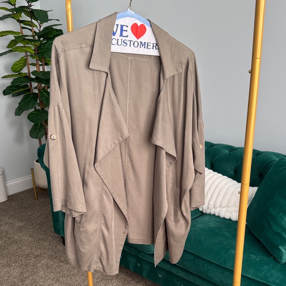 Women's oversized olive Jacket